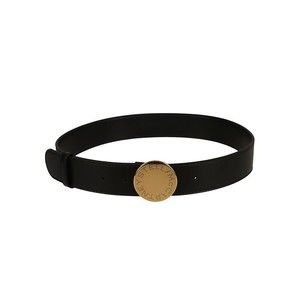 Stella Mccartney Black Belt With Gold-Tone Buckle - NWT